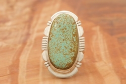 Genuine Number 8 Mine Turquoise Sterling Silver Ring